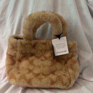 Coach Small Shearling Tote